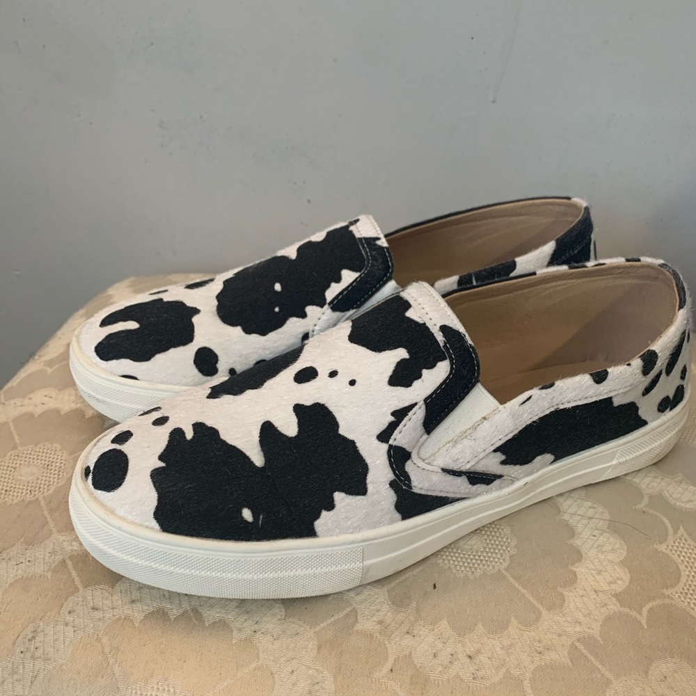 Cow print shoes